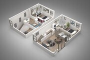 2A | 2 Bed | 2 Bath | 1091 SqFt