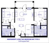 Two-Bedroom Unit Type B