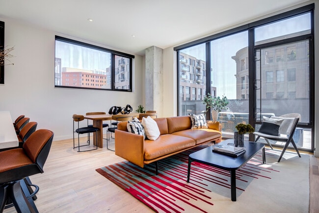 Model Living Area - Residences at Market Station Rental