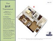 Primer piso azul