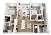 Floor Plan 2D | Seasons at Spring Street | Apartments in Mount Pleasant, WI