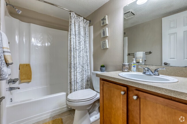 Palm A - Primary Bathroom - Park Village Apartments
