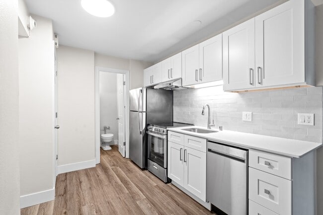 Modern Kitchen at Skye Apartments in Seattle, WA 98121