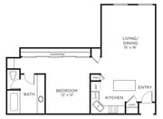 A10 - 1x1 floor plan The Rice