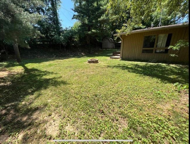 Fenced in back yard