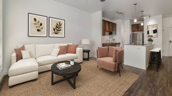 Living Room with Hard Surface Flooring