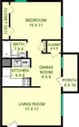 Armstrong One Bedroom Floorplan