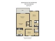 2 Bed/2 Bath-Plan R
