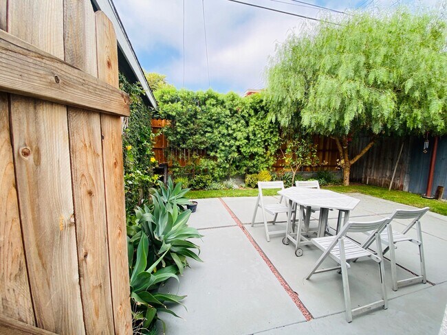 Private gated patio - 12009 Cedar Ave Unit B