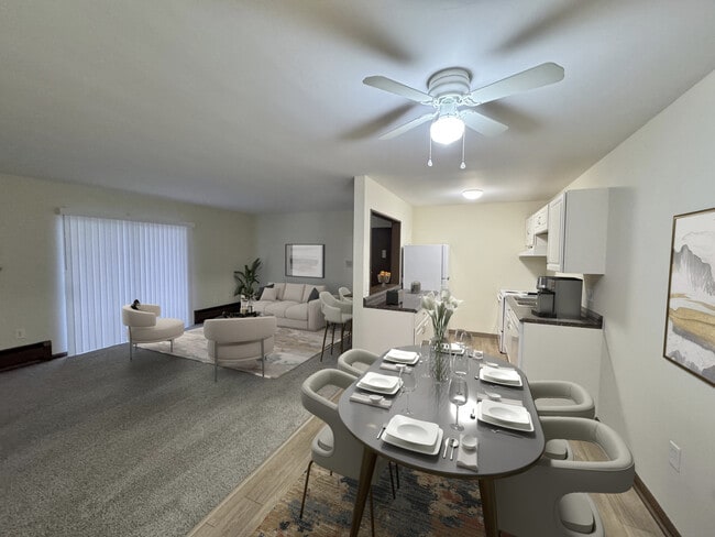 1 bed/1 bath living & dining - Hilltop Apartments