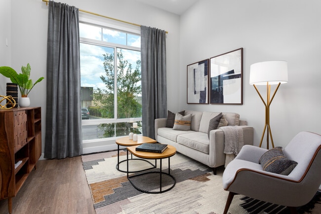 Apartments with hard surface flooring throughout living area - Avalon Monrovia