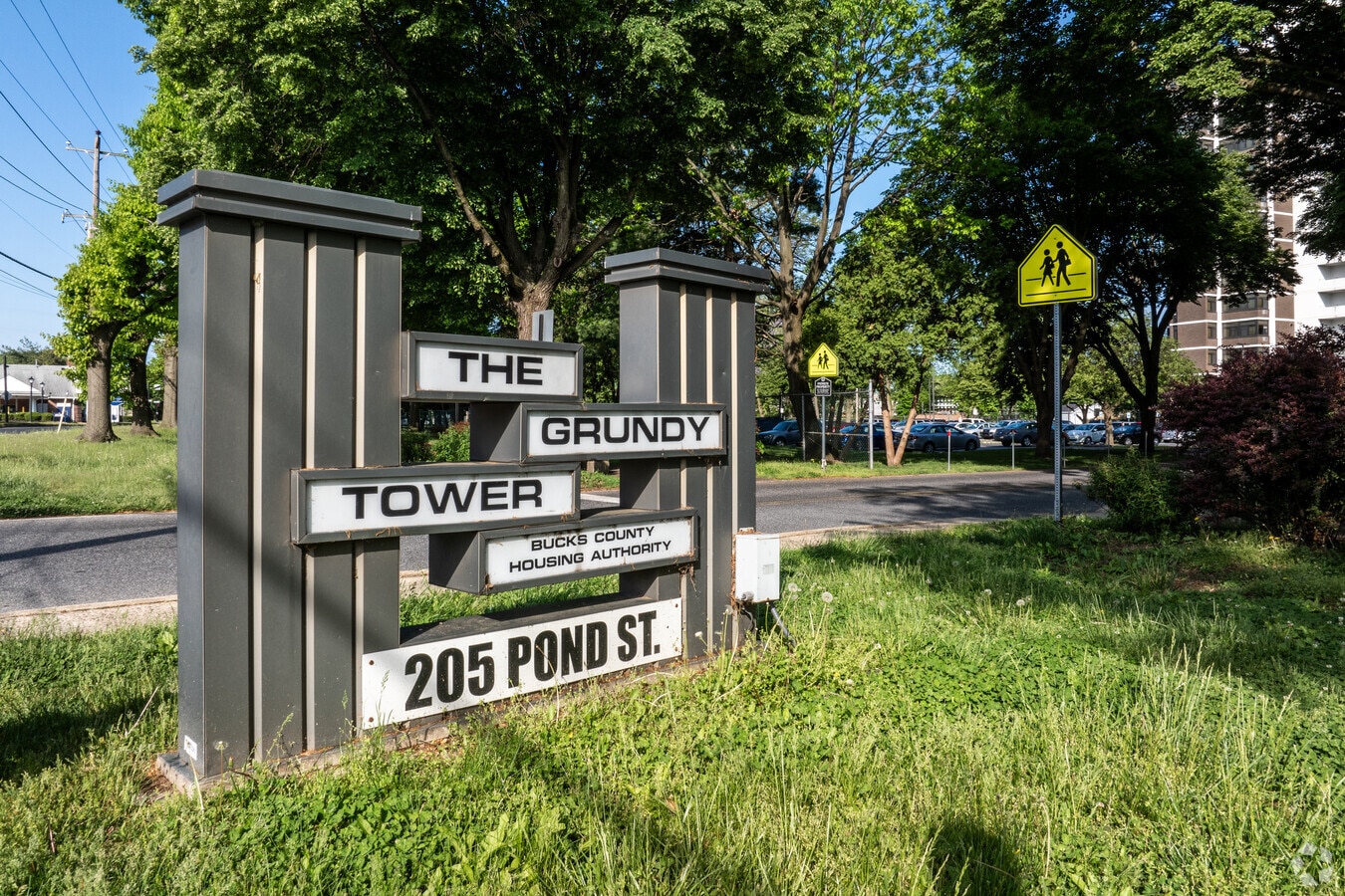 Sign - Grundy Towers