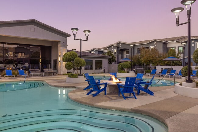 Evenings feel better by the glow of the outdoor fire pit