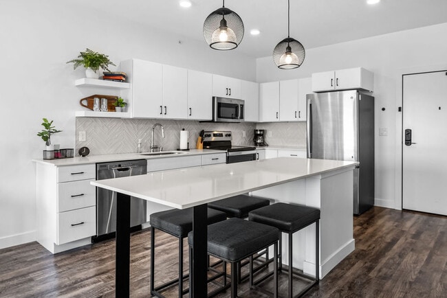 Furnished Kitchen in One Bedroom Unit - Brio Building