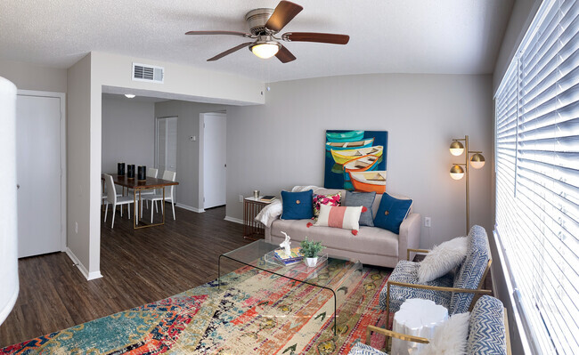 Living room-Dining room - Camellia Court Apartments