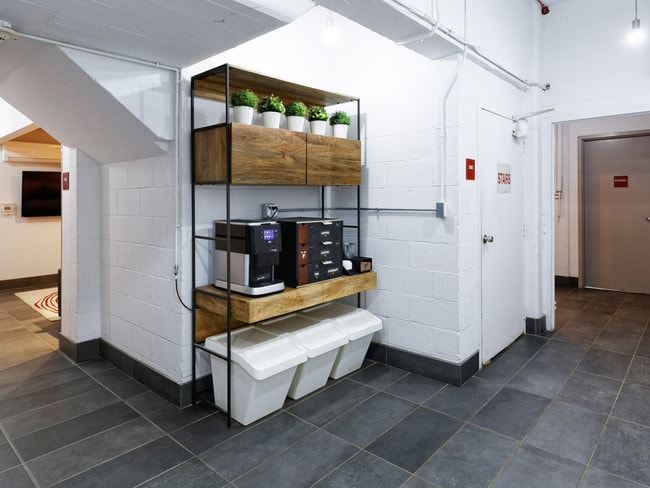 Complimentary coffee bar with Starbucks