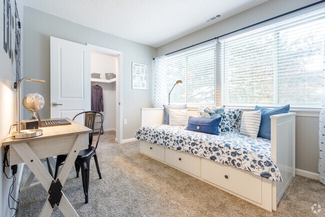 The Dakota, First Bedroom - Ridgewood Apartments