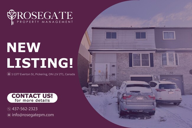 Building Photo - Spacious Corner-Unit Semi-Detached Home with 4 Bedrooms & Parking in Pickering Unit 1