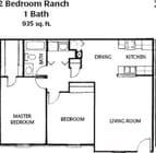 2BR/1BA