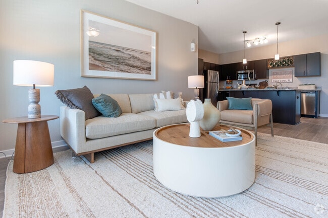 2BR, 2BA - 1,128SF Living Room