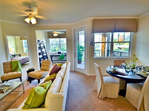 Living Room - Bridgeway Apartments