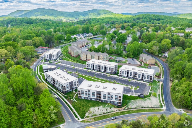 Aerial - 5 Row Apartments