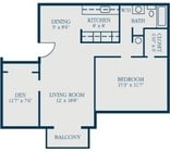 1 habitación con sala de estar