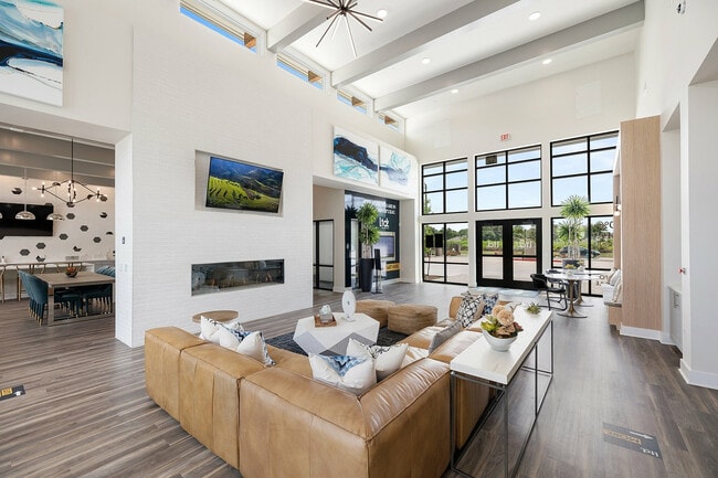 Clubhouse with TV and Fireplace