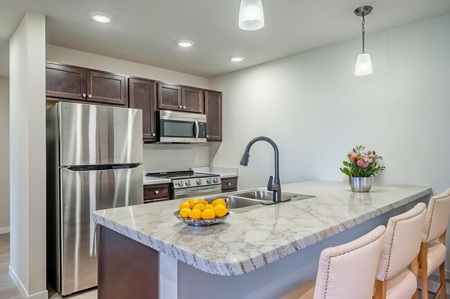 Virtually Furnished - Kitchen - The Arnie Apartments