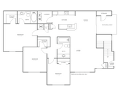 Three Bedroom Two Bath (1385 SF)