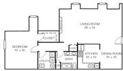 1BR/1BA