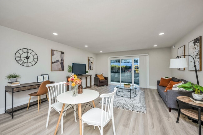 Dining Area With Wooden Flooring