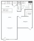 One Bedroom One Bath | 603 sq. ft.