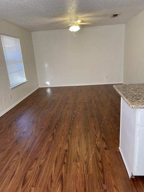 MOVE-IN READY. Single level, pet friendly front-end fourplex townhome, UPGRADED WIDE PLANK FLOORI...