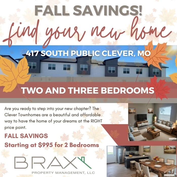 BRAND NEW TOWN HOMES in Clever, Mo!!!! 3 b... House Rental in Clever