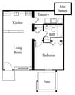 1BR/1BA
