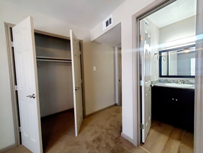 Master bedroom and private bathroom