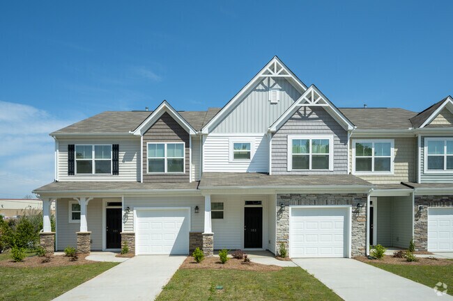 Front of Townhomes
