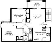 2BR/1BA