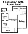 1BR/1BA