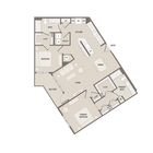 B3: 2bed 2bath
