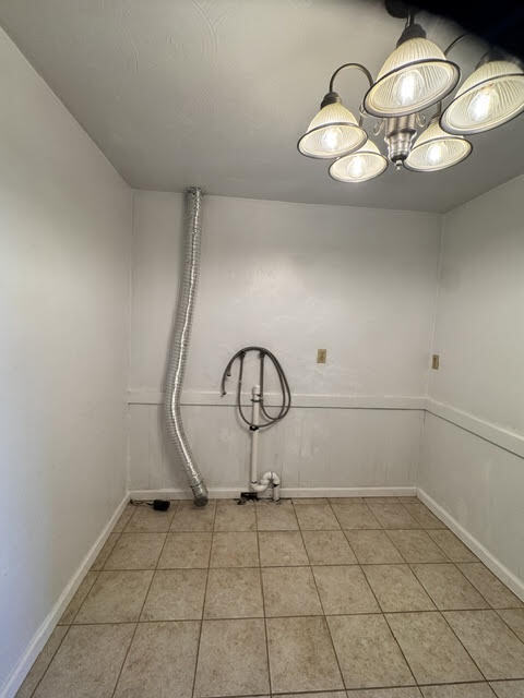 Laundry in kitchen