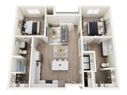C2 floor plan The Focal Apartments