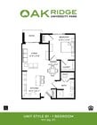 1 Bedroom, 1 Bathroom