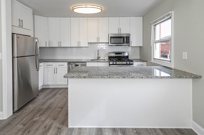 Newly renovated open kitchens