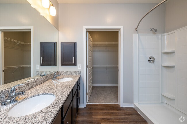 2BR, 2BA - 1423 SF - Primary Bathroom - Bonavia at Withers Farm