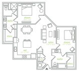B2 floor plan River House (TN)
