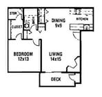 1BR/1BA