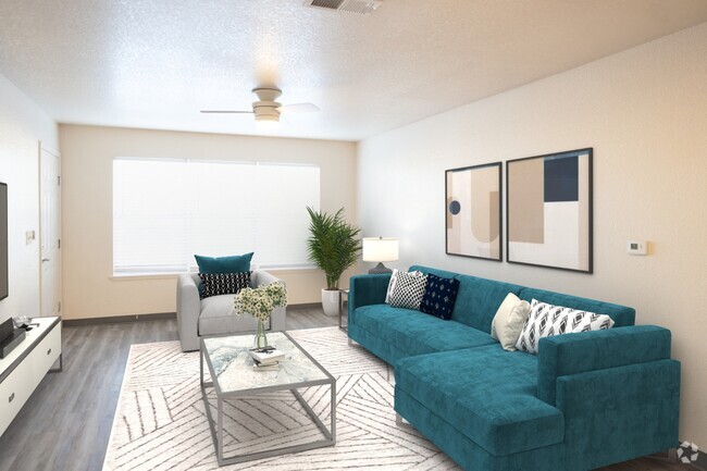 Echo living room - The Ave at Johnston Commons Rental