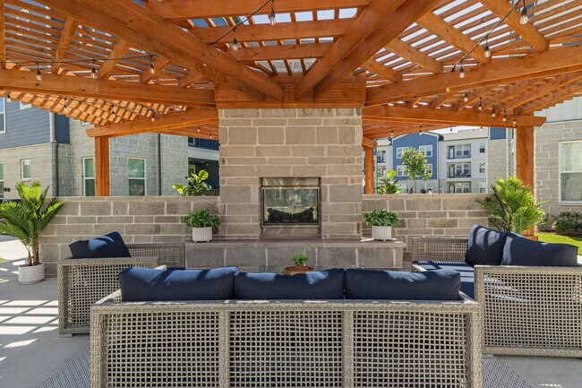 Keegan at Mission Glen Outdoor Fireplace